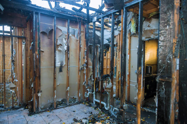 Professional Fire Damage Removal technician working in Valley Park, MO